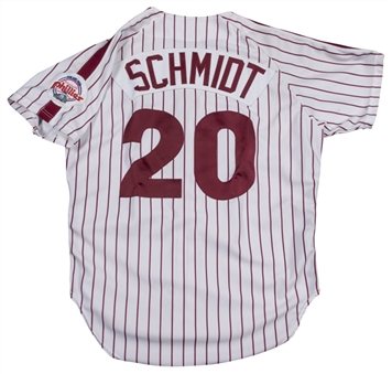 1988 Mike Schmidt Game Used and Signed Philadelphia Phillies Home Jersey (JSA)